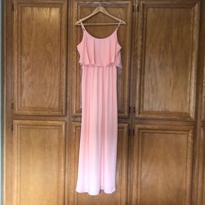 SHOW ME YOUR MUMU BRIDESMAID DRESS. Peach color